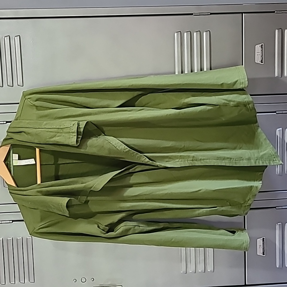Green Tea Olive Green Waterfall Neck Sweater Size X-Large